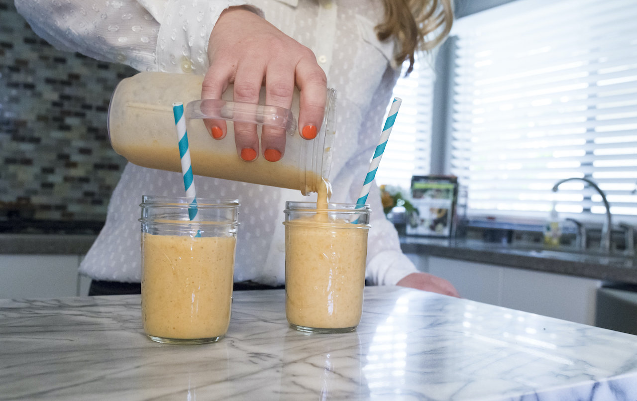 Orange creamsicle smoothie for kids