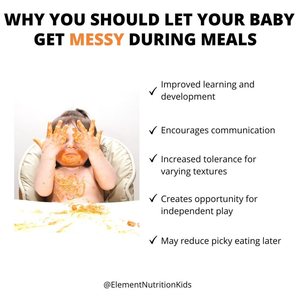 Benefits of messy play for babies