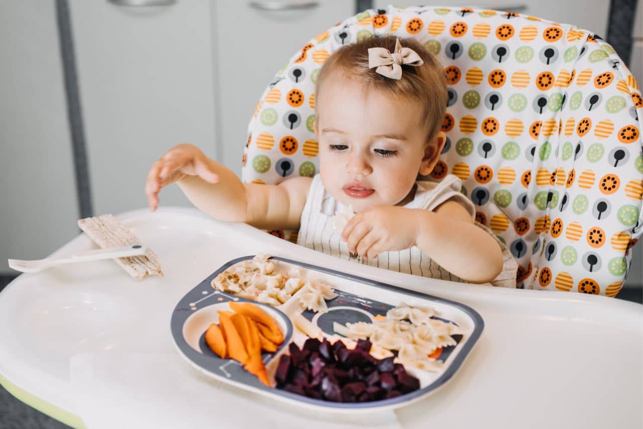 Toddler throwing food